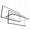 Geometryczna lampa wisząca Metric LED 135W 3000k frames czarna