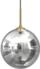 Wisząca lampa kulista Reflex MLP8414 przydymiona złota