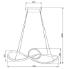 Lampa wisząca MARCO BLACK ML8116 LED 42W 4000K do salonu czarna