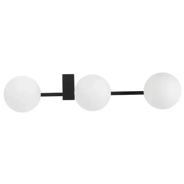 Lampa sufitowa Pik 10301 szklane klosze białe czarne