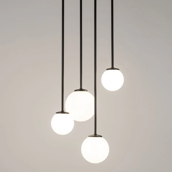 Molekuły lampa sufitowa Tulia 33503 Sigma szklane klosze biała czarna