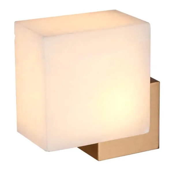 Lampa ścienna CUBO ST-DL-8537 gold LED 3W 3000K kostka złota biała