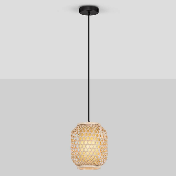 Pleciona lampa wisząca POMALCA LE44860 ekologiczna naturalna