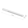 Ledowa lampa szynowa 1-obwodowa 11331 LED 12W 4000K czarna