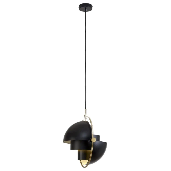 Modernistyczna lampa wisząca Mobile ST-8881 BLACK+BRASS Step art deco mosiądz czarny