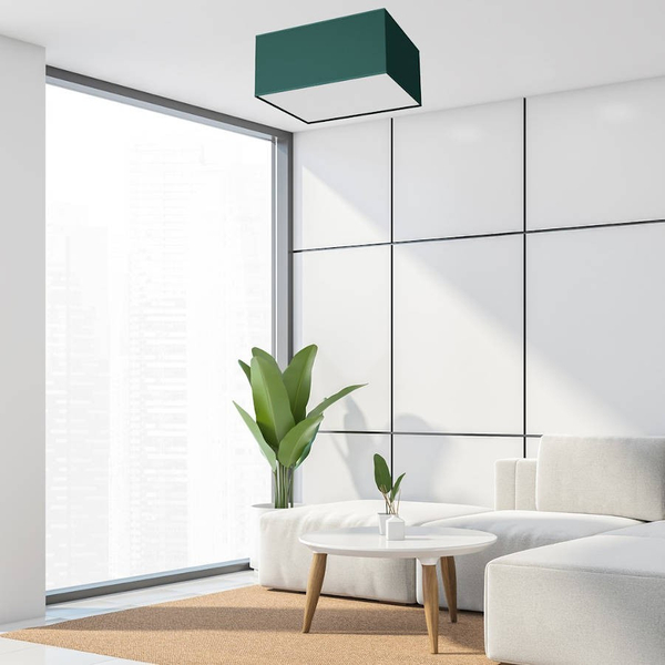 Kwadratowa lampa sufitowa VERDE MLP7874 Milagro plafon zielony