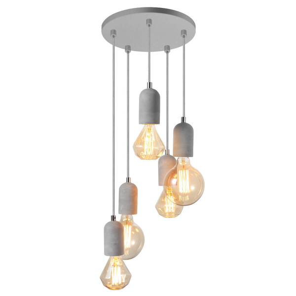 Betonowa lampa wisząca VOLTA AZ2386 Azzardo nad stół szary