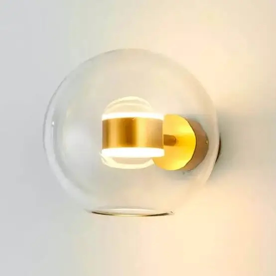 Kulisty kinkiet Bubbles ST-0801W gold Step LED 8W 3000K ball złoty