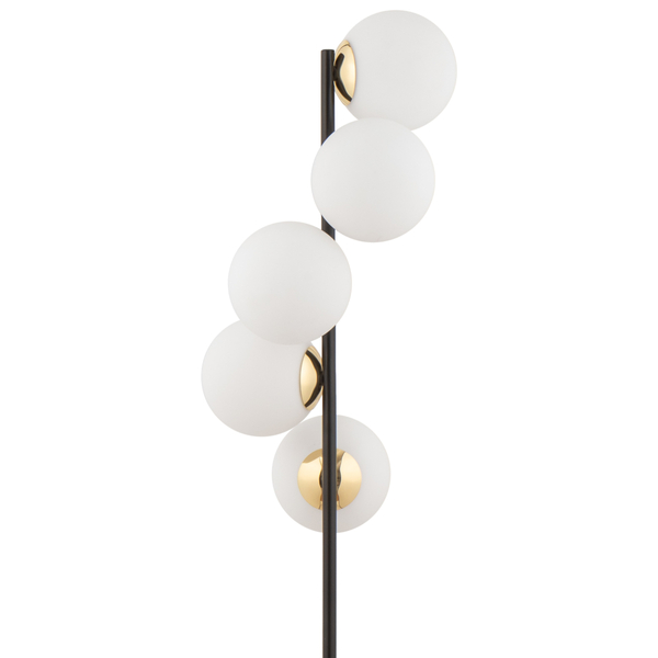 Lampa podłogowa do salonu Piano 50365 Sigma kule balls białe czarne