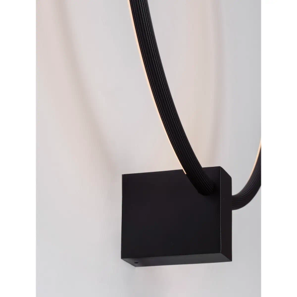 Okrągła lampa ścienna DRASIRA LE45456 LED 21W 2700-4000K czarna