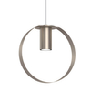 Lampa okrągła wisząca ORTIGA 5043 Shilo do jadalni platynowa