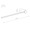 Lampa ścienna do sypialni Arm 10855 Nowodvorski LED 10W 4000K czarny