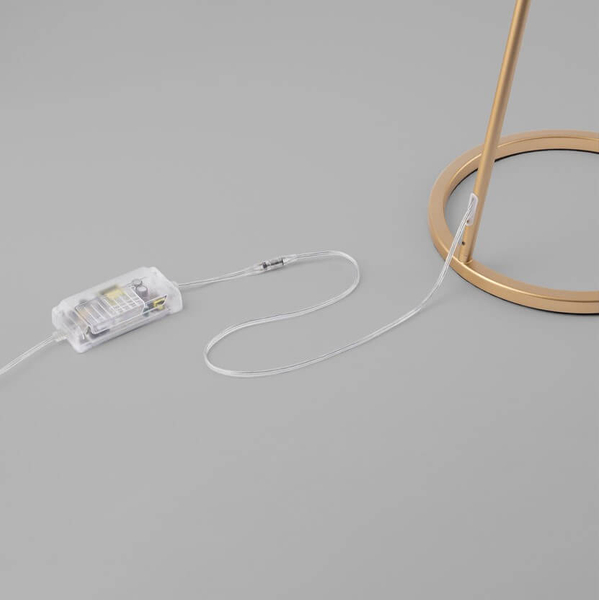 Podłogowa lampa metalowa VIBORAL LE44527 LED 30W 3000K złota