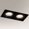 Wpuszczana LAMPA sufitowa OMURA 3302 Shilo podtynkowa OPRAWA prostokątna downlight metalowy wpust czarny