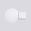 Lampa ścienna do łazienki HALO SL.1707 kula IP44 szklana biała