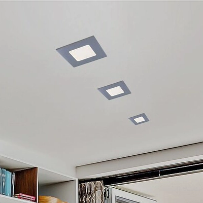 Wpust LAMPA sufitowa LOIS 5586 Rabalux łazienkowa OPRAWA kwadratowa LED 3W 4000K IP44 chrom