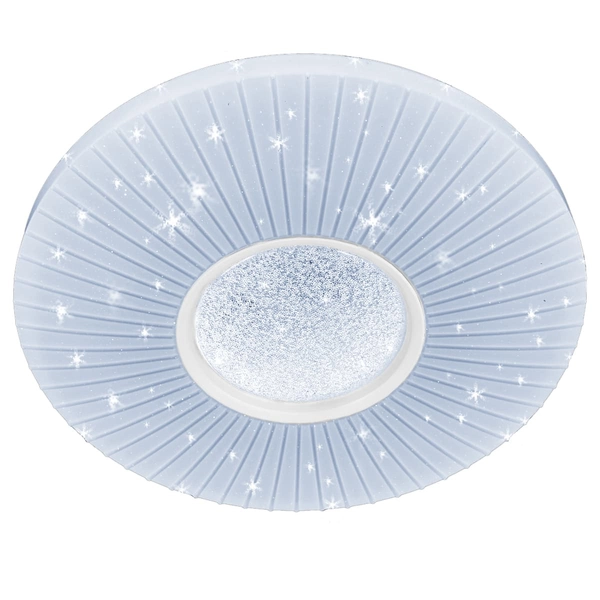 Dekoracyjna LAMPA sufitowa VEN P-6060/48 dekoracyjna OPRAWA plafon LED 74W z efektem gwiazd biały