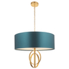 Lampa wisząca nad stół L&-195219 Light& na łańcuchu morska złota