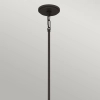 Lampa zwisająca nad wyspę Brecken QZ-BRECKEN-2P-AB-OPAL biała mosiądz