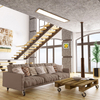 Prostokątny plafon pokojowy Almond 6909 LED 40W 4000K sufitowy drewno