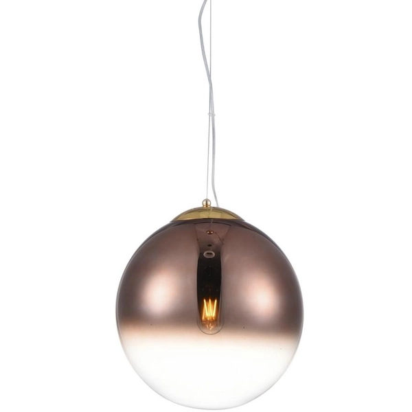 Wisząca lampa kula Iris AZ3108 Azzardo regulowana długość miedź