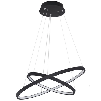 Lampa wisząca RALPH 67192-42B okrągła metalowa LED 42W 3000K zwis czarny