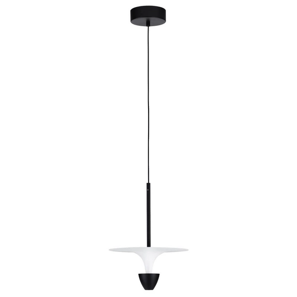 Lampa zwisowa do salonu UCURENA LE44639 LED 11W 3000K okrągła biała czarna