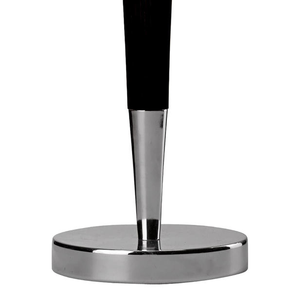 Stołowa lampa z abażurem Viking VIK4022 Dar Lighting chromowana czarna