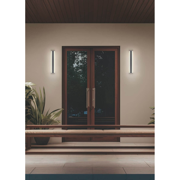 Podłużny kinkiet ścienny Dawson 246360242 LED 12W 2300-4000K IP54 antracyt