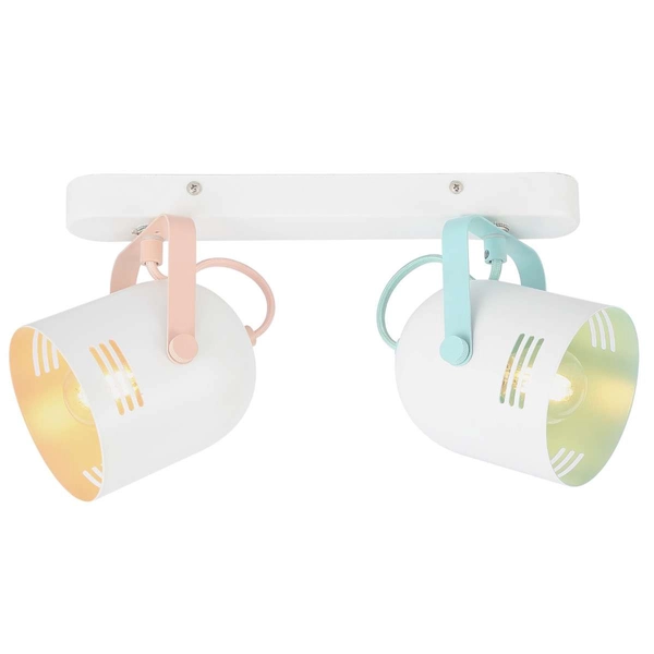 Sufitowa LAMPA plafon MINUET 7013 Rabalux regulowana OPRAWA reflektorki pastelowe biała miętowa różowa