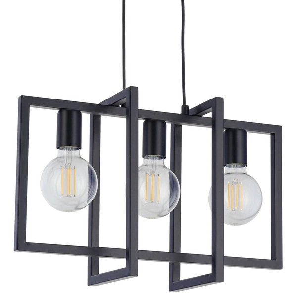 Loftowa LAMPA wisząca EDEN 32235 Sigma metalowa OPRAWA zwis do salonu czarny