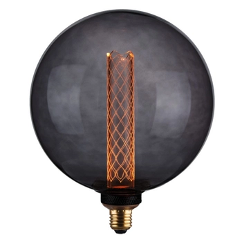 Dekoracyjna żarówka okrągła DecoVintage 317742 Polux G200 LED E27 bańka 4W 100lm 230V biała ciepła