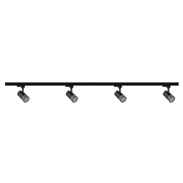 Trójfazowy zestaw szynowy do salonu MILANO 327796 metalowy czarny