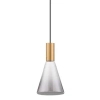 Stożkowa wisząca lampa SARDUNO LE45137 LED 8W 3000K złota szara