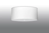 LAMPA sufitowa SL.0791 abażurowa OPRAWA plafon okrągły biały