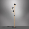 Lampa podłogowa Canop 15629-18 do sypialni drewniana czarna