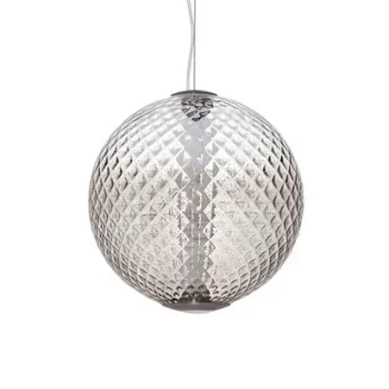 Wisząca lampa do sypialni CORVELA LE45174 LED 20W 3000K kula brązowa szara