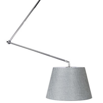 Kierunkowa lampa wisząca Adam AZ1841+AZ2601 Azzardo abażurowa satyna szara
