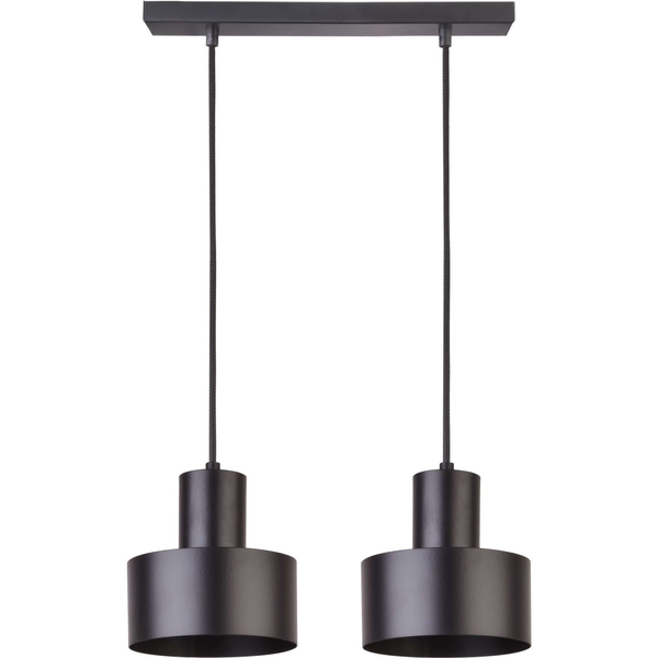 LAMPA wisząca RIF 30898 Sigma metalowa OPRAWA industrialny ZWIS na listwie czarny