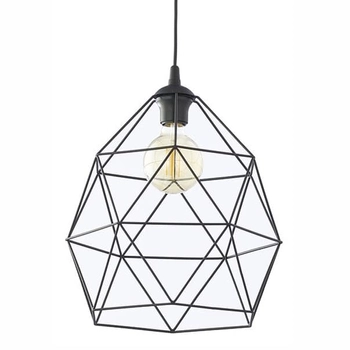 Druciana klatka wisząca Galaxy 3455 TK Lighting loftowa metalowa czarna