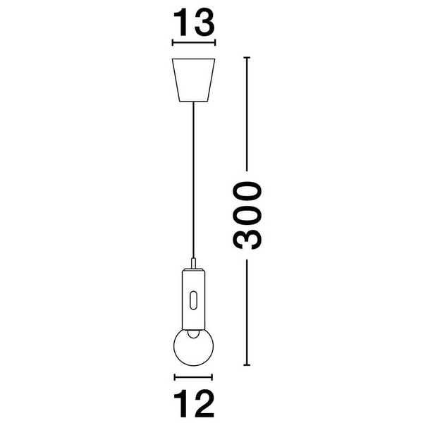 Wisząca lampa ze ściemniaczem BARBARA LE44549 LED 11W 3000K czarny