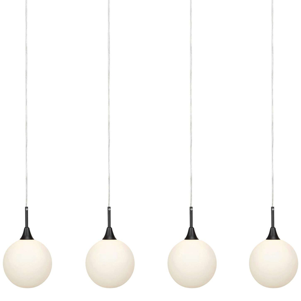 LAMPA wisząca QUATTRO 107762 Markslojd listwa OPRAWA szklane kule balls czarne białe