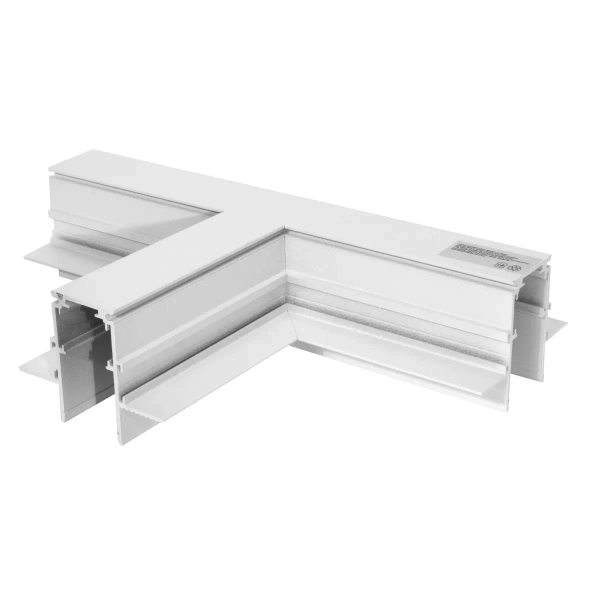 Łącznik-T do szyn magnetycznych 1233 metalowy biały
