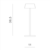 Metalowa lampa stojąca Gilberto AZ5335 LED 2W 3000K czarna