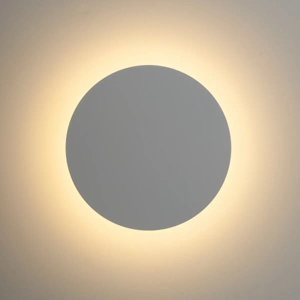 Kinkiet ścienny NYX ST-8293W/20 biały metalowy nowoczesny LED 9W 3000K 20cm koło do holu