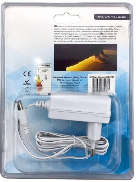 Ledowa taśma Bed SetvBlaupunkt BEDSETWW 3600K do sypialni 