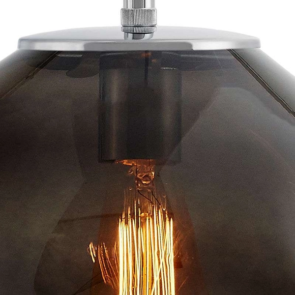 LAMPA wisząca AVIA M 10422108 Kaspa szklana OPRAWA zwis grafitowy