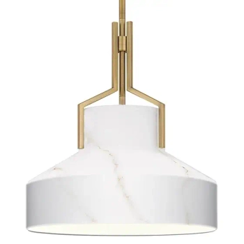 Żyrandol nad stół Brecken QZ-BRECKEN-2P-OZ-ABG biały czarny