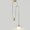 Lampa wisząca Lift MSE010100310 do salonu złota biała