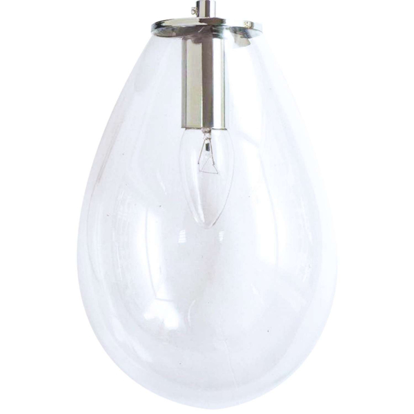 LAMPA ścienna FONDI LP-1214/1W Light Prestige szklana OPRAWA kinkiet przezroczysty czarny